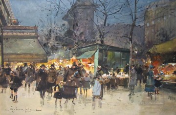 Grandes Bulevares Eugène Galien París Pinturas al óleo